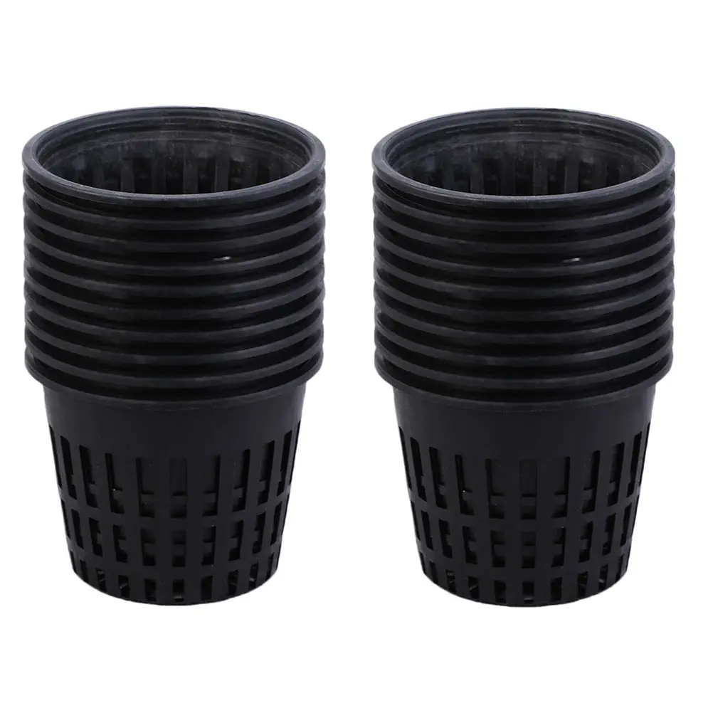 

40 pcs Plastic Hydroponic Net Pots Durable Planting Cups Garden Home Use Efficient Drainage Air Permeable Flowerpot Planting