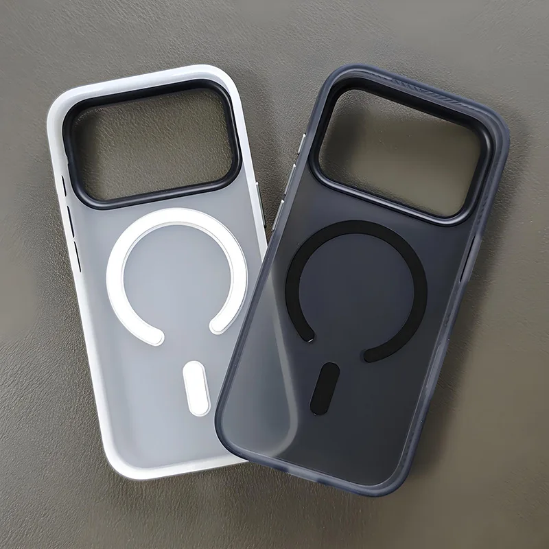 

For iPhone 17 Air Pro Max Case Magsafe Luxury Slim Matte Black Translucent Frosted Lightweight Baby Skin Touch Phone Case Cover
