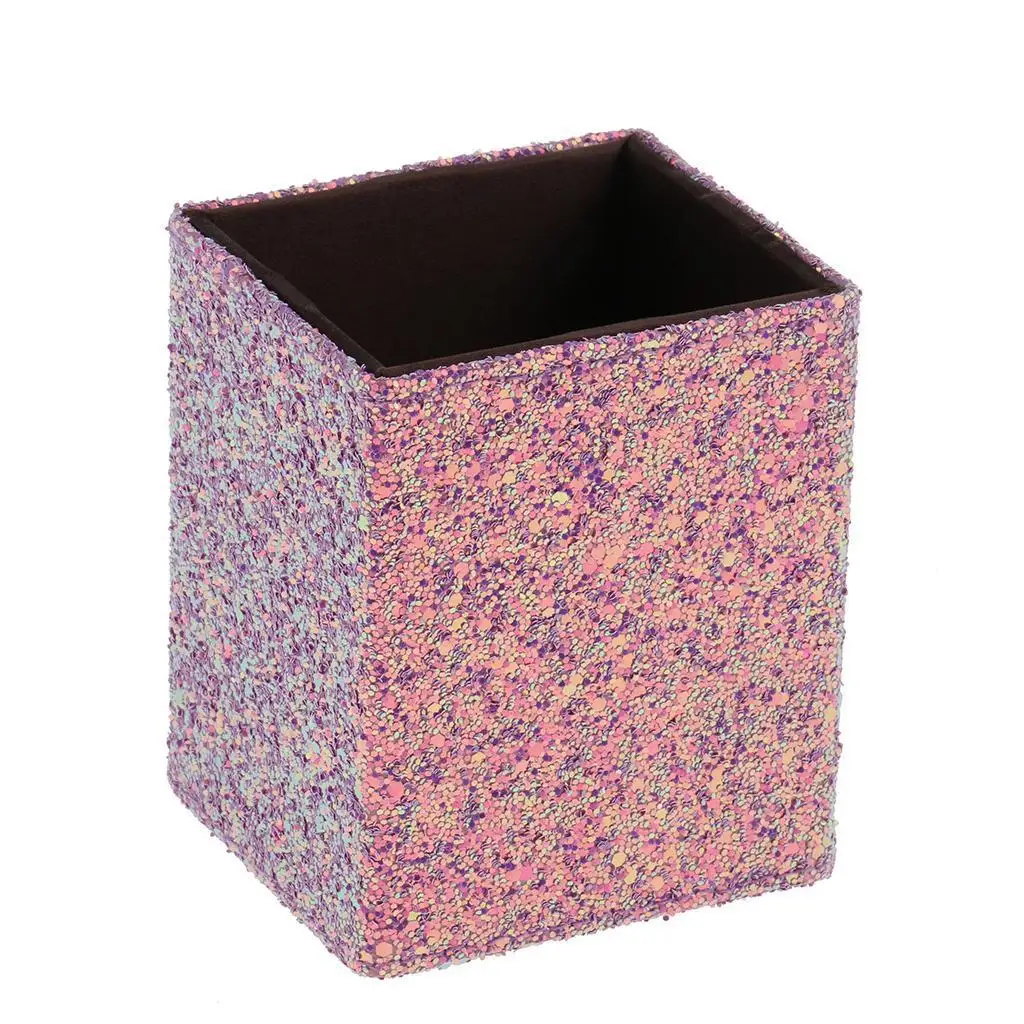 PU 가죽 화장품 펜 연필 홀더 빈 저장 상자 데스크탑 비즈니스 편지지 학교 홀더