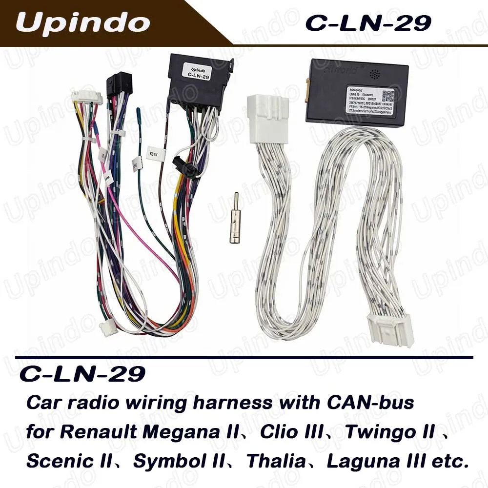 Car Radio Wiring Harness CAN-Bus Adapter Stereo Head Unit For Renault Megana 2 Clio 3 Twingo 2 Scenic 2 Symbol 2 Thalia Laguna 3