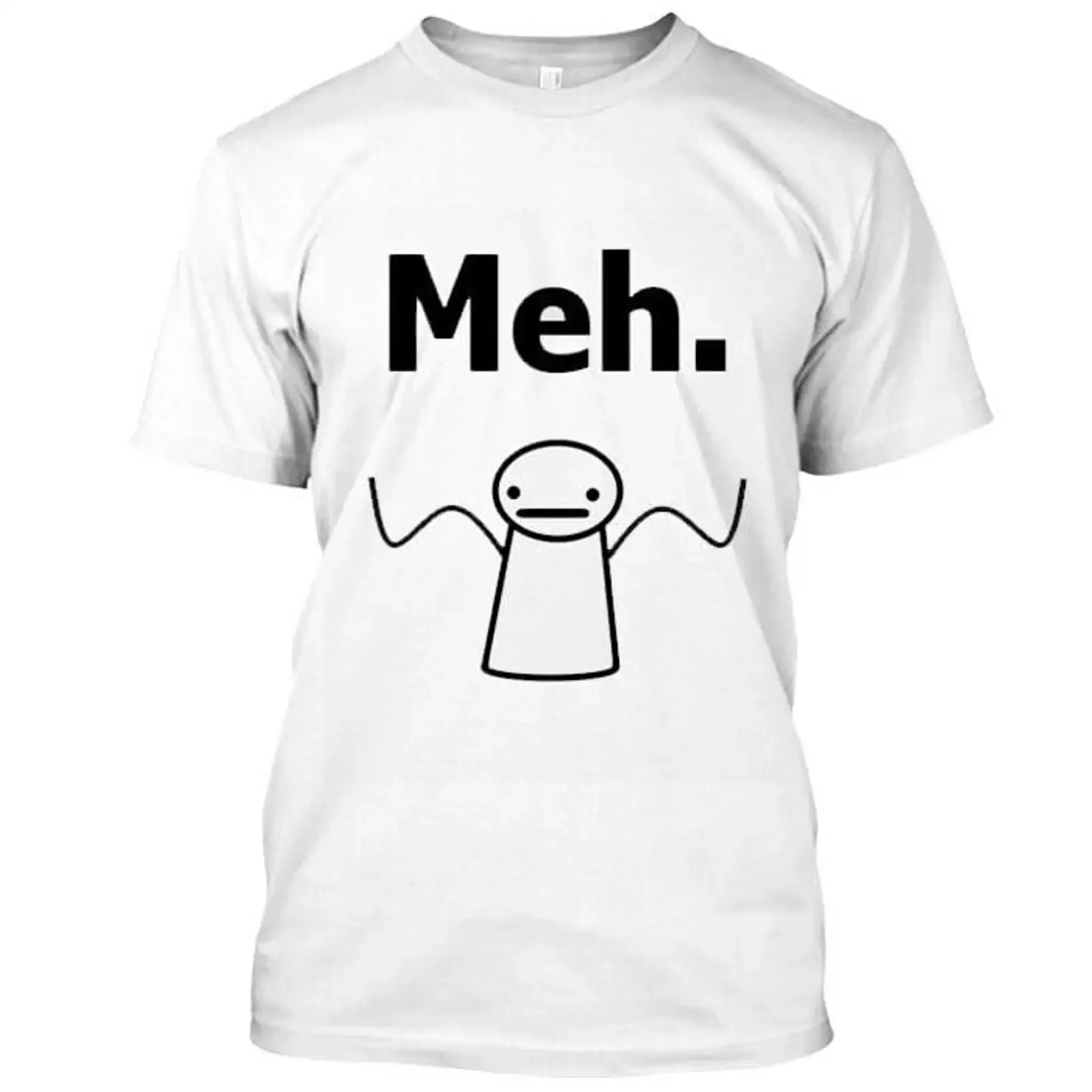 Buy Now New NWT Custom Meh T Shirt White for Size S 3XL vintage Washed Unisex designer clothes Breathable graphic fashion homme