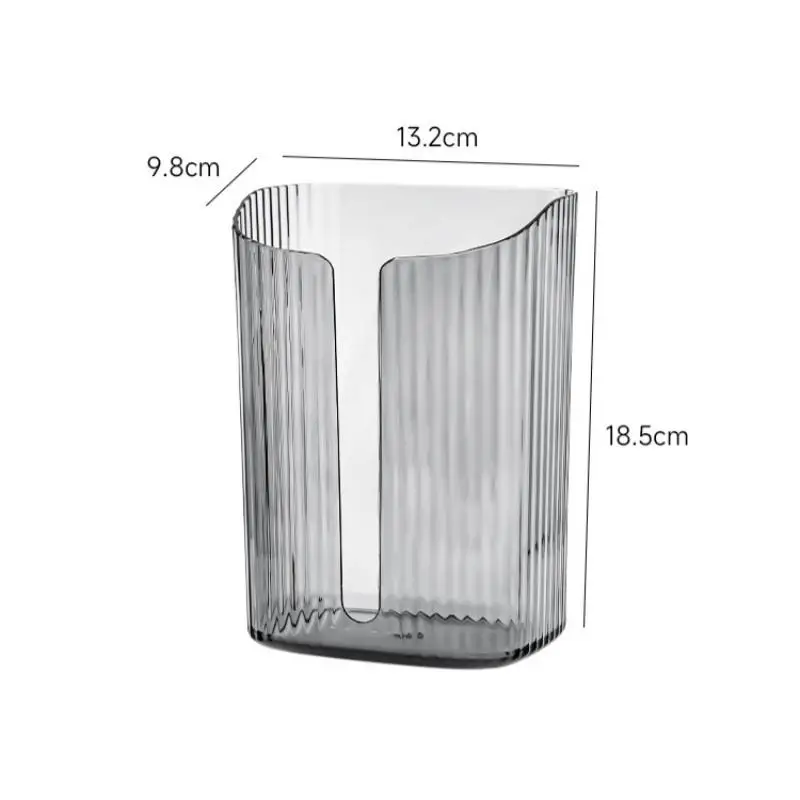 Tissue Box Holder Wall Mounted Transparent Multifunctional Paper Towel Dispenser