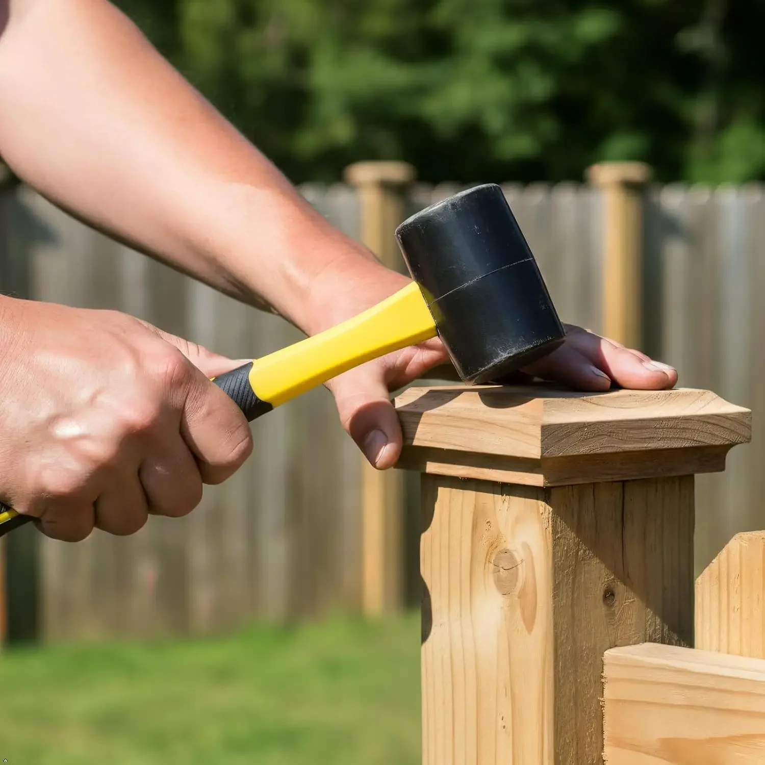Rubber Mallet Hammer Soft Mallet - Soft Rubber Head Hammer, Mallets with Comfort Grip, Suitable for Flooring, Tile, Furniture