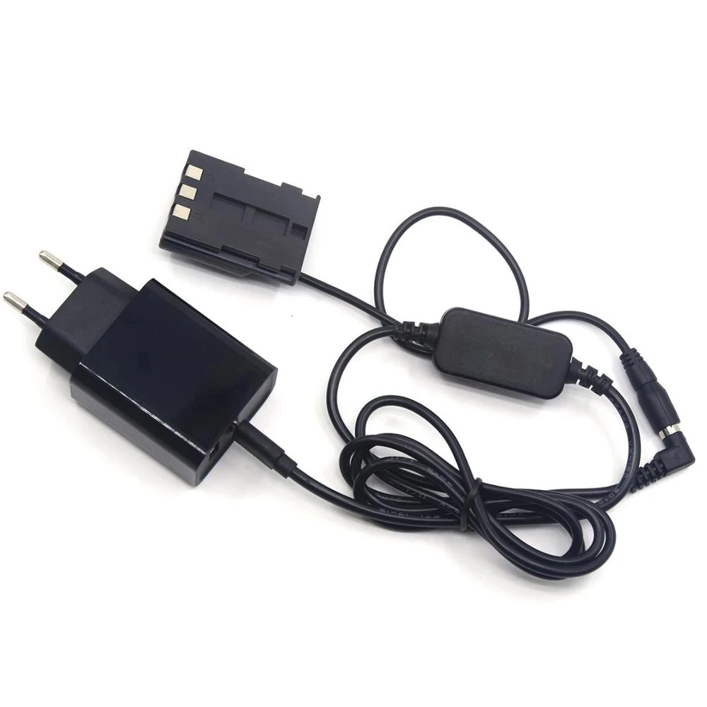 Type C PD Charger+USB-C Power Cable+Dummy Battery NB-2L DR-700 DC Coupler for Canon XT G7 G9 S45 S50 S60 S70 S80 350D 400D