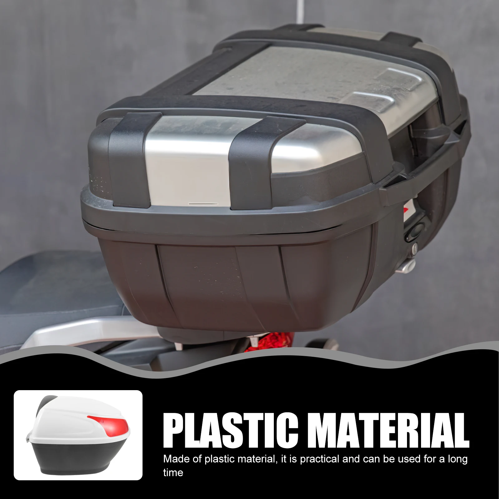 

1 set 1 Set Motorcycle Tail Tools Storage Case Multifunctional Seat Box For Sundries Durable Plastic Backseat Box