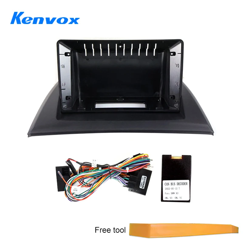 

Рамка радио Android для BMW X3 E83 2004 2012 9-дюймовый 2DIN панель стерео жгут проводов Canbus Box шнур