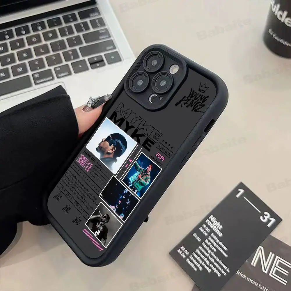 M-Myke TowerS Singer Rap Silicone Phone Case For iPhone 17 Air 17 16 15 14 13 12 11 Plus Pro Max Shockproof Soft Cover