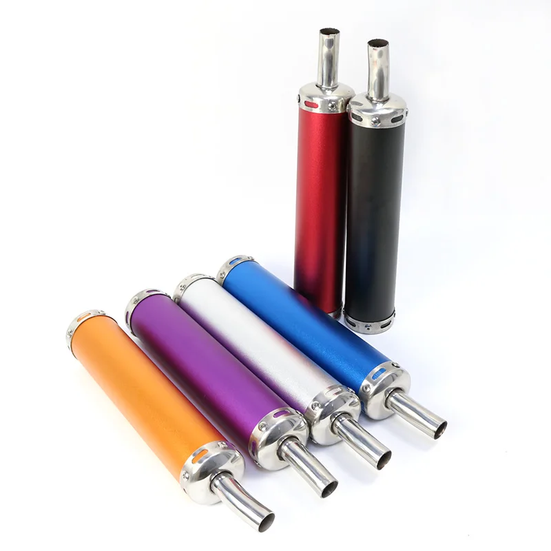 Motorcycle Exhaust Muffler Pipe Adjustable Silencer Street Scooter Motocross 6x28cm Racing Exhaust Muffler Exhaust Tip