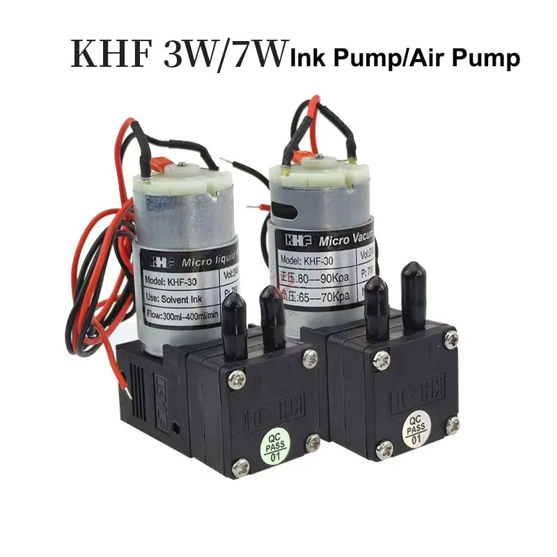 

1 шт. HF-10/KHF-30 чернильный насос воздушный насос 24 В постоянного тока 3 Вт 100-200 мл/мин 7 Вт 3 микро мембранный жидкостный насос для широкоформатных экосольвентных принтеров