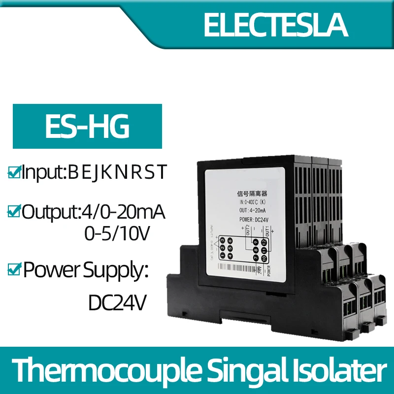 Thermocouple Signal Isolator B E J K N R S T Signal Conversion Distributor 4-20mA 0-20mA 0-5V 10V Output Temperature Transmitter