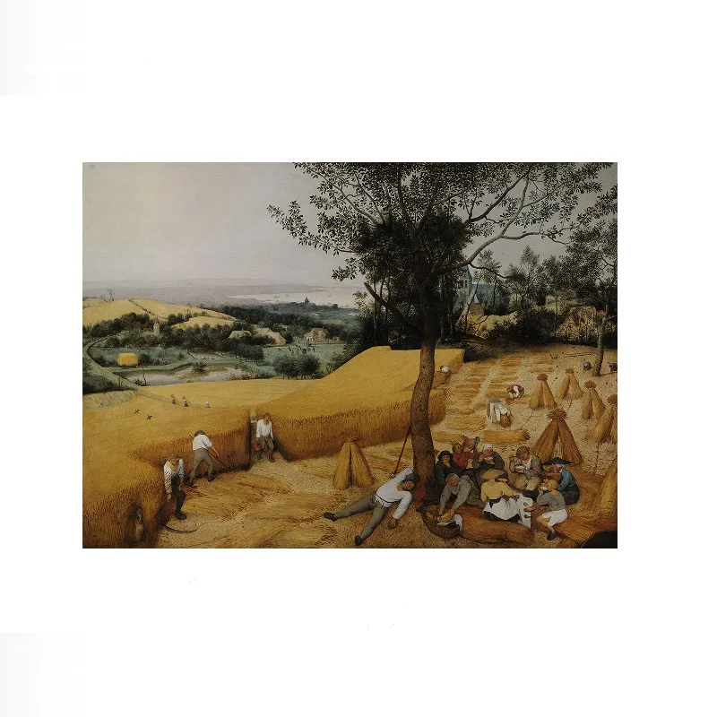 Pieter Bruegel the Elder The Harvesters, Print Art Canvas Poster, For Living Room Decor, Home Wall Picture