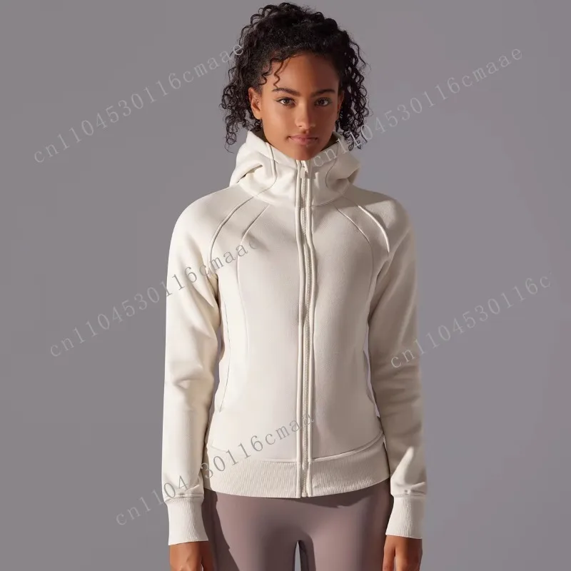 Women's New Reversible Solid Color Tank Top Winter Yoga Jacket for Gym Training Washed Technique for Outdoor Fitness