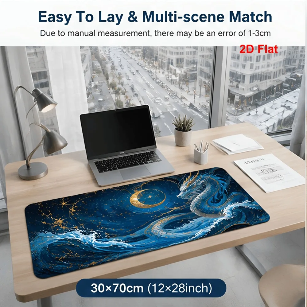 Original printed design multi-functional simple style large table mat suitable for offices and homes desk accessories