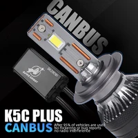 DAWNKNIGHT K5C PLUS 140W H7 Canbus Led Bulbs 4300K LED H4 H11 HB3 9005 HB4 9006 K6C Led Double Copper Tube Fog Light 12V 2PCS 4