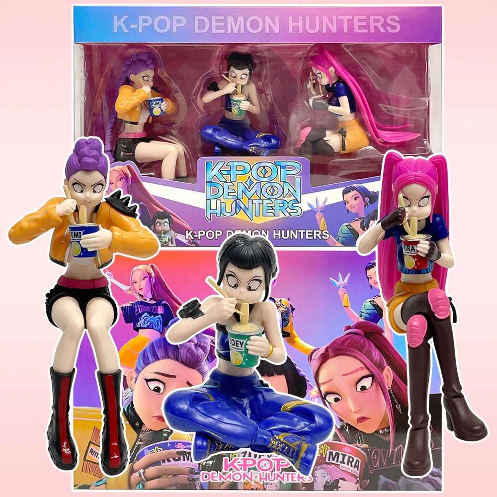 

NEW K-pop Demon Hunters Rumi Mira Zoey Vinyl Doll Action Figure Collectible Toy Gift for Kids Girls Fans Gifts Christmas Gifts