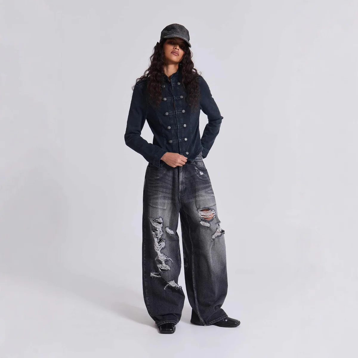 Hip Hop American Y2K Women Jeans High Street Vintage Gothic Print Fashion Casual Couple Wide-leg Pants Unisex Punk Work Pants