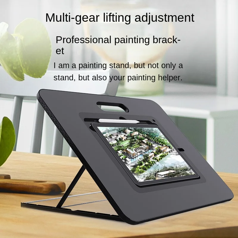 

Multi functional iPad tablet writing and painting stand with multi angle adjustable desktop drawing stand suitable for Apple