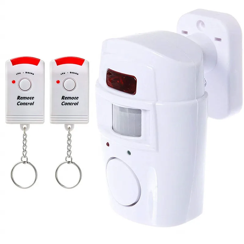 With 2 Remote Controls for Home Shed Garage Caravan Alarm Security System Wireless PIR Motion Sensor Detector Alarm