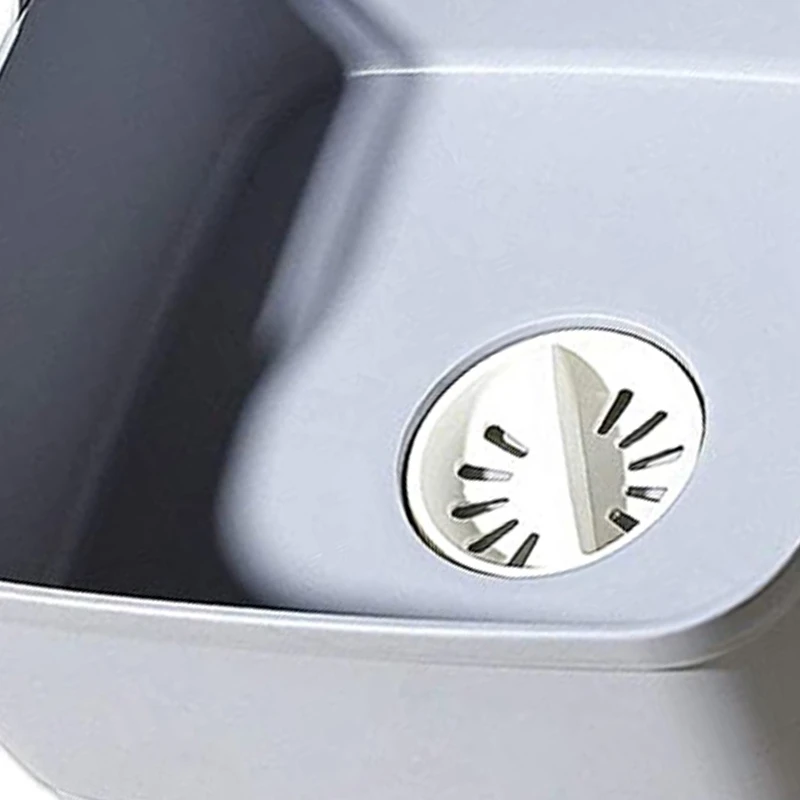 Hot Wash Basin With Drain Plug Carry Handles For 9L Capacity, Fruits Drainer Basket Vegetable Sink Colander Dishpan