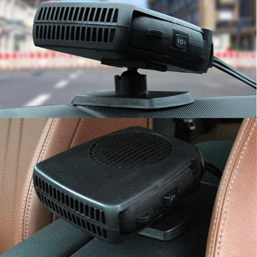 Car Heater Portable Car Heater Fan 12V/24V 150W 200W Windshield Fast Heating Defrost Defogger Car Anti-Fog Heater