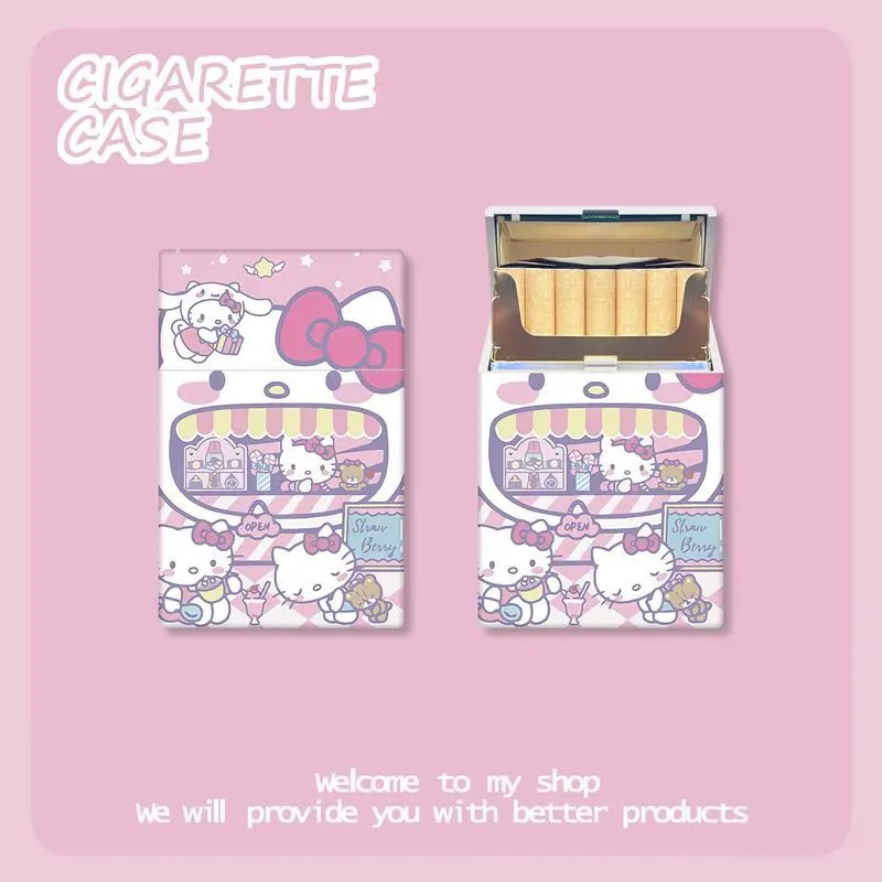 

Торговый автомат Hello Kitty, пластиковая коробка для сигарет, креативное персонализированное хранилище с героями мультфильмов, 20 упаковок, грубый подарок, чехол для бойфренда
