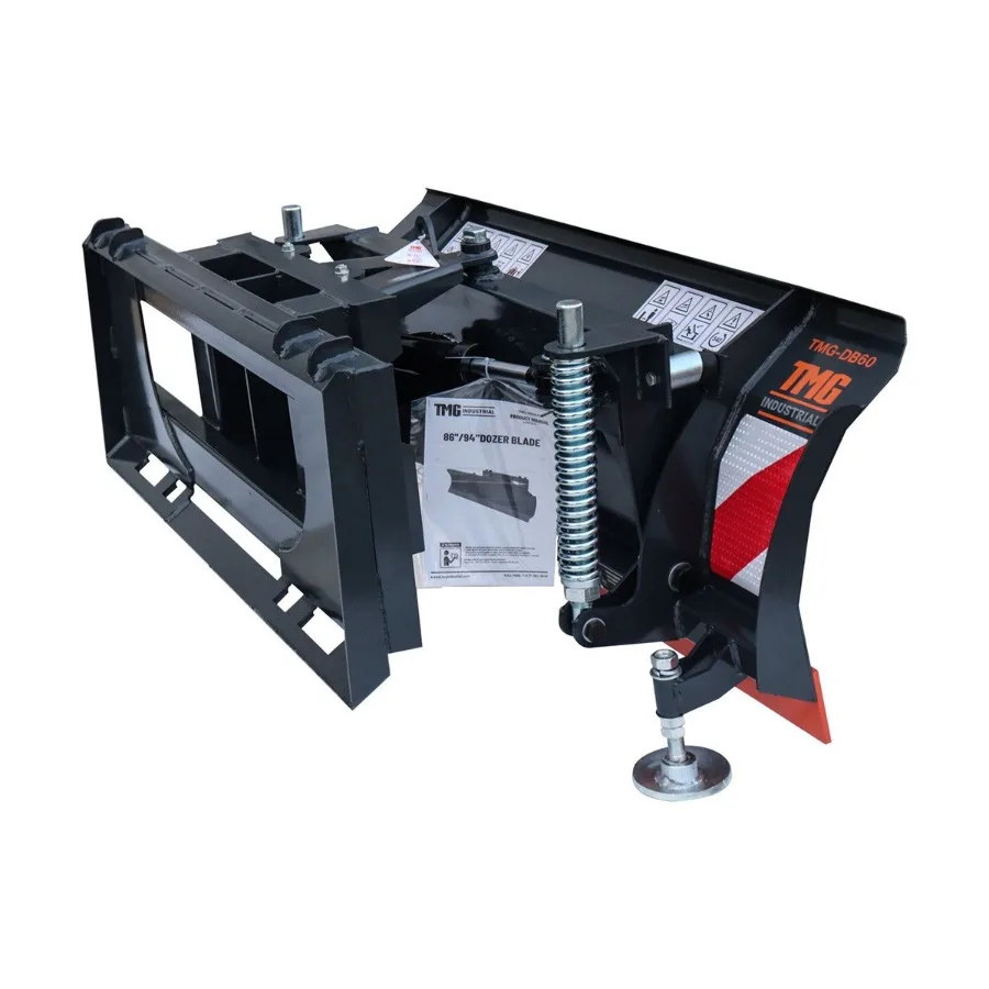 60 Skid Steer Dozer ใบมีดหิมะ Pusher 30 ซ้ายขวา BoltOn ตัดขอบปรับรองเท้าลื่นไถล Universal Quick Mount TMGDB60