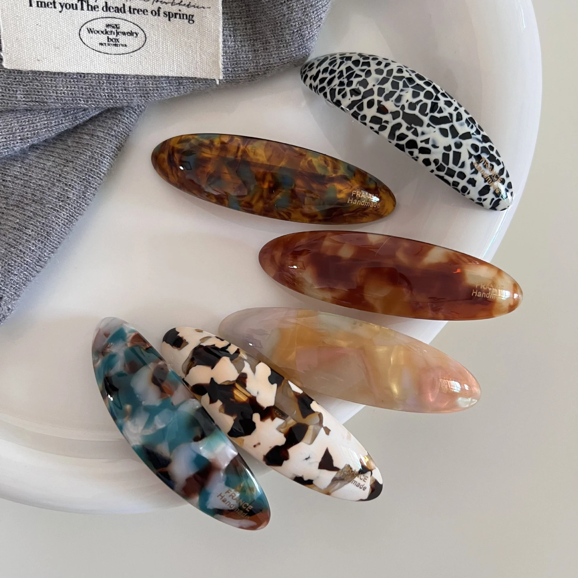 Exquisite Retro Leopard Haarnadeln Frühling Clip Bunte Acetat Clips Für Frauen Elegante Haarspangen Mode Haar Zubehör