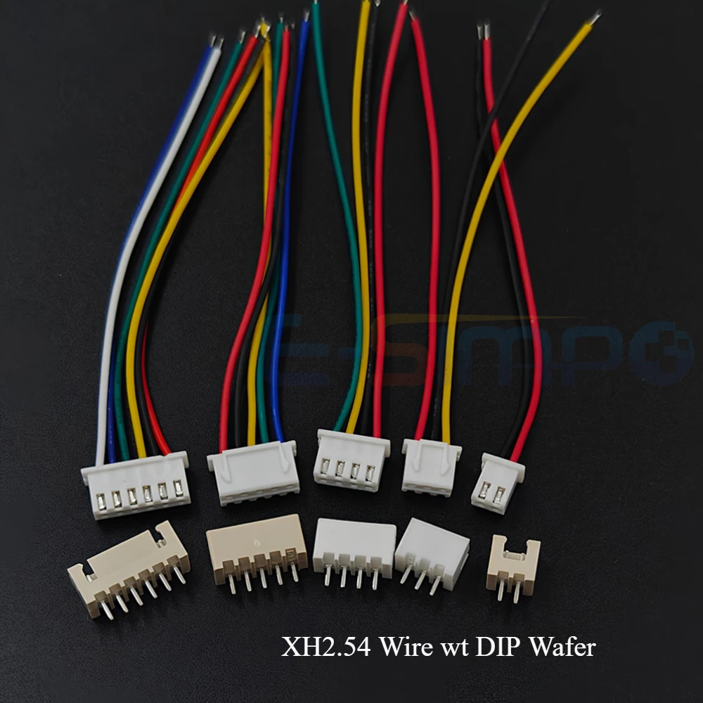 10 مجموعة SH1.0 JST1.25 ZH1.5 PH2.0 XH2.54 موصل من نوع جيه إس تي أنثى الإسكان 10/20/30 سنتيمتر سلك كابل + ذكر دبوس 2/3/4/5/6/7/8/9/10/12P رقاقة #4