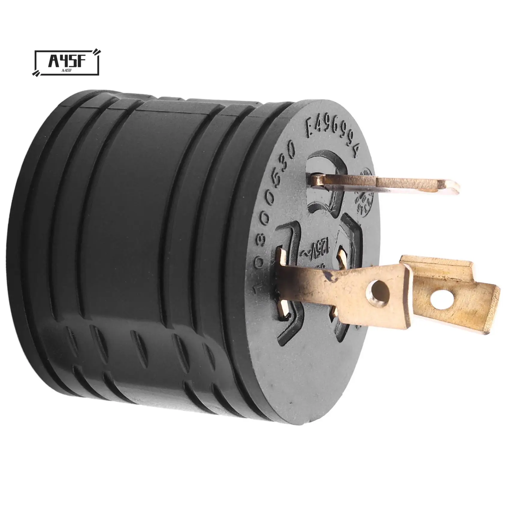 

A45F-RV Generator Adapter 3-Prong 30A Male To 30A Female RV Power Plug 125V RV Plug For Camper Motorhome Trailer L5-30P