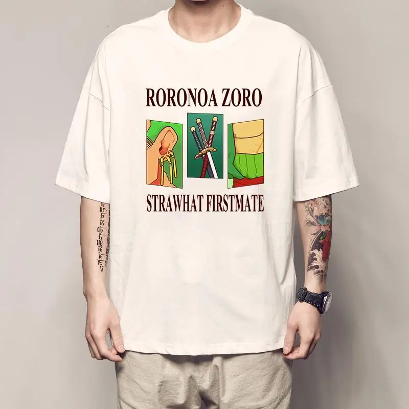 

ONE PIECE T-shirt Ronoia Sauron Joint Short Sleeves and Country Around Birthday Gift Clothes Men Anime Cosplay