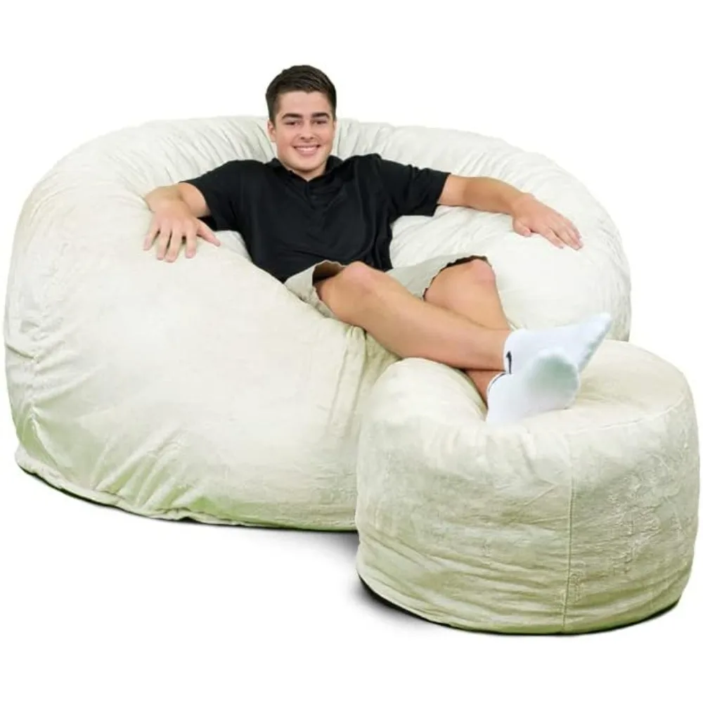 Bean Bag Chair, 6ft, Adult Oversized Beans Bags Chair, Comfort Chairs, Casual Double Sofa, Bean Bag Sofa