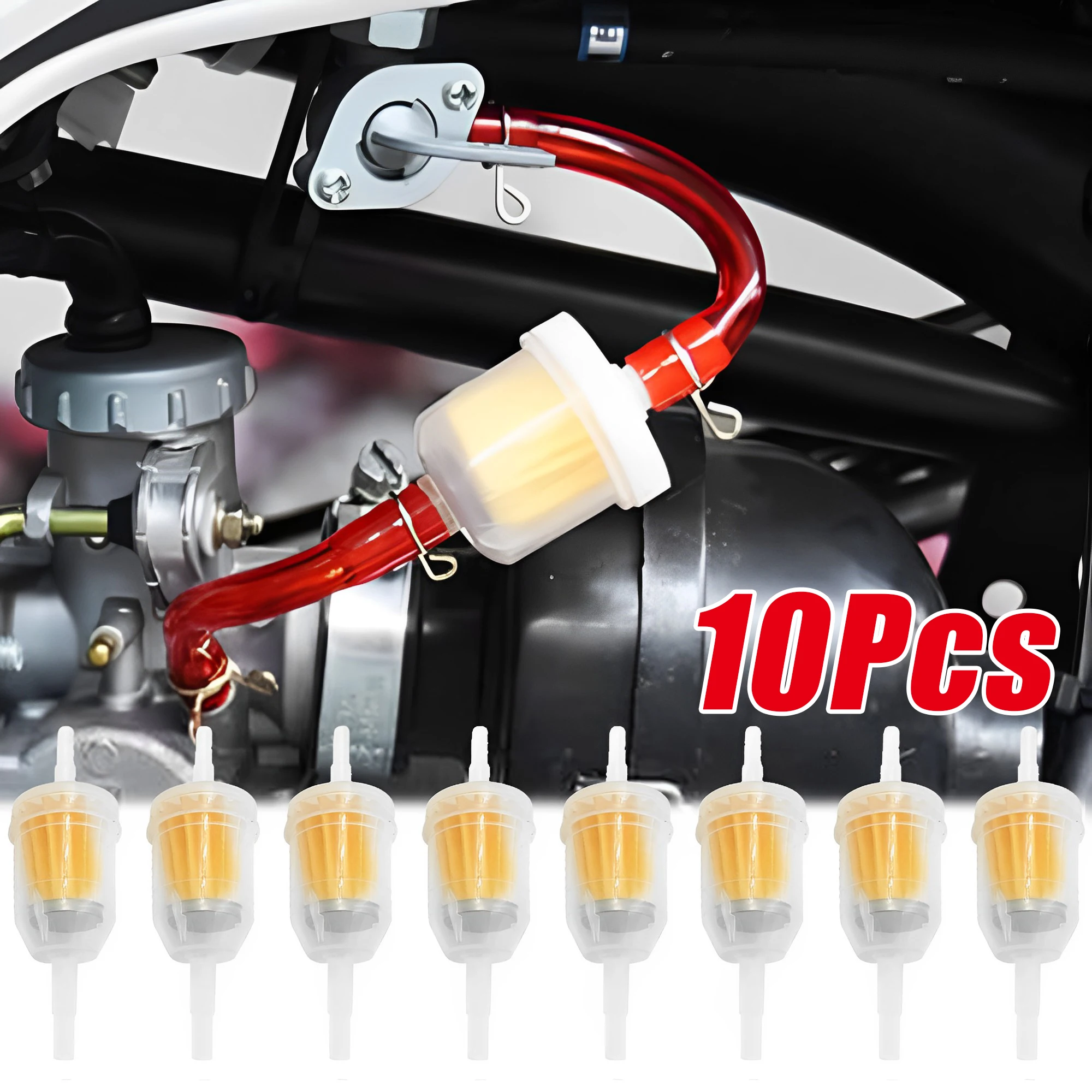 Universal Motocicleta Gasolina e Gás Filtro de Combustível, Filtros de Combustível Interior do Carro, Cicomotor Scooter, Dirt Bike, ATV, Ferramentas