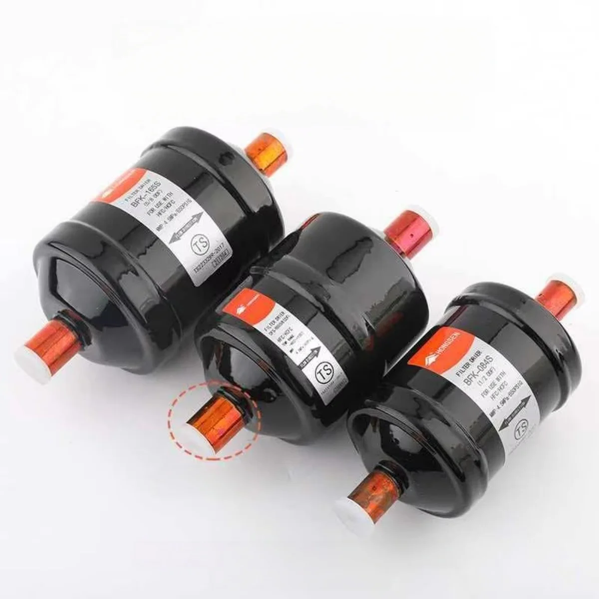 Hongsen Drying Filter DFS-052S Unidirectional BKF Bidirectional Screw Welding Joint Central Air Conditioning Cold Storage Filter