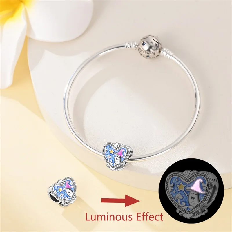 925 silver magic mushroom forest beads, suitable for personalized design jewelry chains, are the perfect gift women