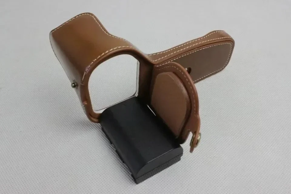 

Accessories bottom camera cover For Canon 6D Mark II removable battery new PU leather Half Case camera bag protective case