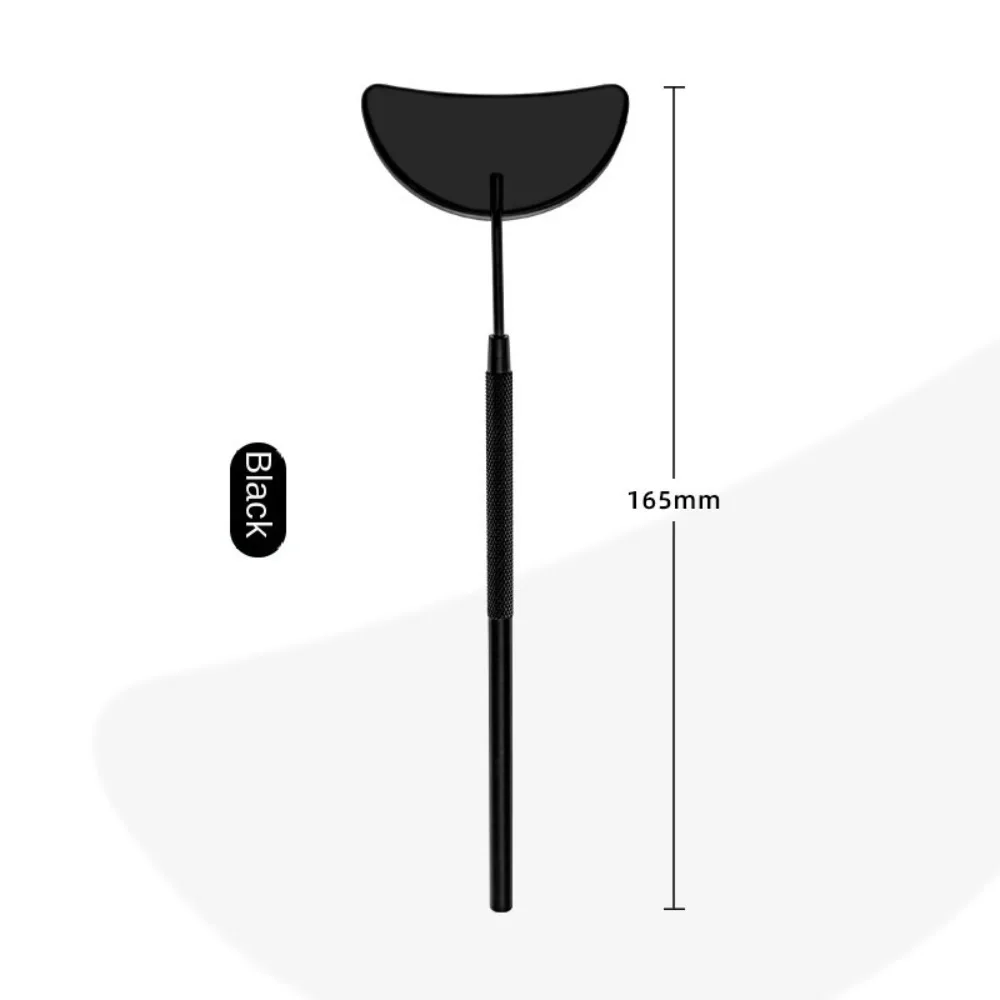 Checking False Lashes Eyelash Extension Mirror Detachable Stainless Steel Lash Lifting Makeup Mirror Semicircle Long Hand Mirror