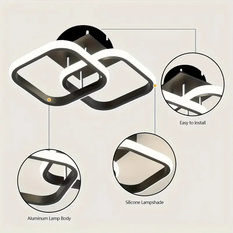 Imagem -02 - Led Superfície Montada Luzes de Teto Iluminação Doméstica Moderna Luz do Corredor Luzes da Varanda Quarto e Sala de Estar