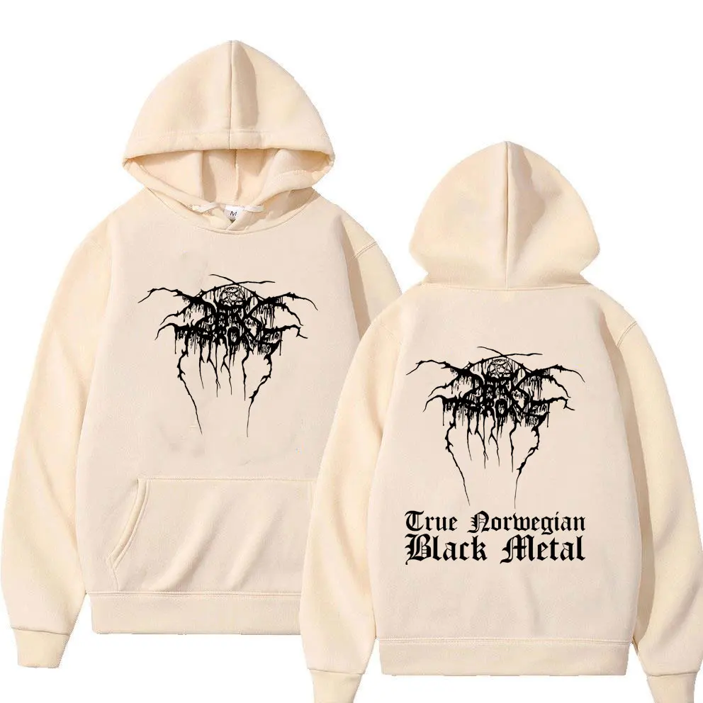 Vintage Darkthrone True Norwegian Black Metal Hoodie Male Mayhem Pullover Men Women Classic Death Black Metal Rock Sweatshirt