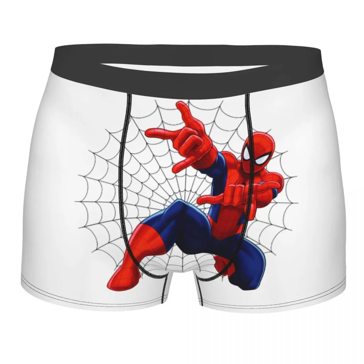 

Male Fashion Animated Anime Spider Man Underwear Boxer Briefs Men Soft Shorts Underpants