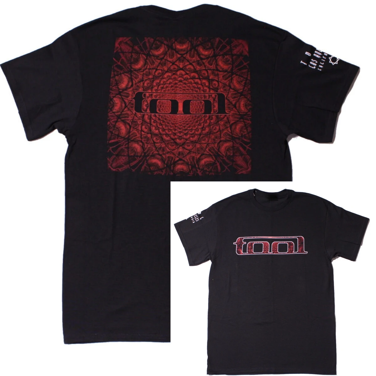 Red Pattern Logo Tool Band T-Shirt Cotton Graphic Tee Men Women Summer Streetwear