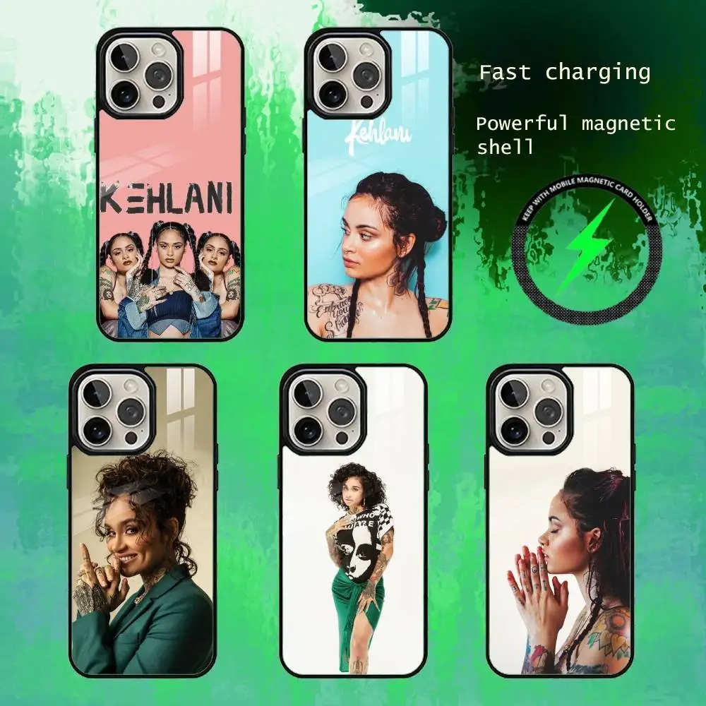 

Singer K-Kehlani P-Parrish Print Phone Case For iPhone17,16,15,14,13 Plus,Pro Max Magnetic For Magsafe Wireless Charging