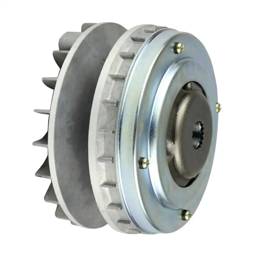 Universal Variator Drive Pulley Fan Assembly Silver Main Drive Component for Linhai YP250 LH250 ATV Quad Scooter