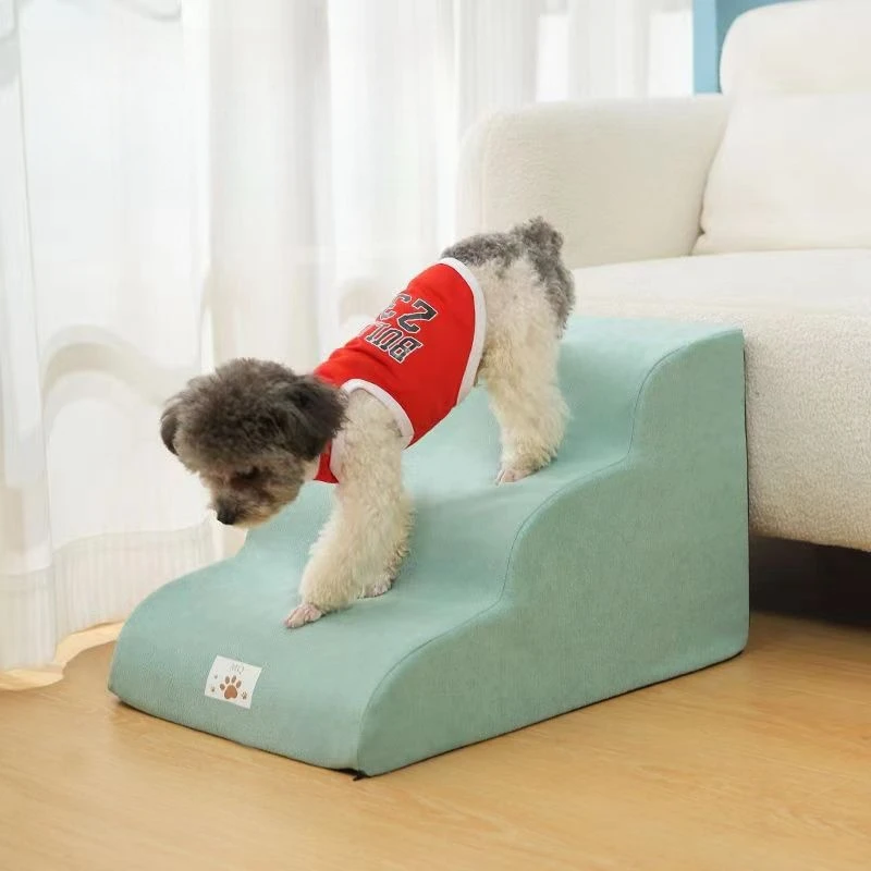 YUE Hot Sale Puppy stairs High Density Foam Dog Steps 3 Tiers Non Slip Pet Stairs For Older Injured Dogs With Joint Pain