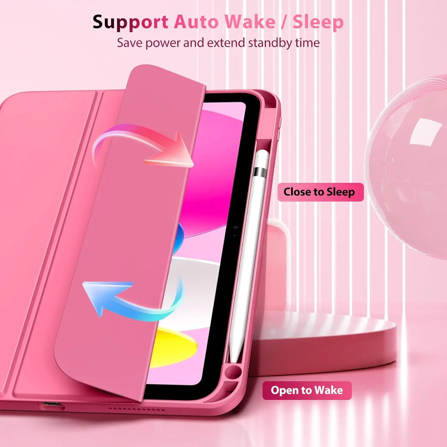 Custodia per iPad (A16) 11a generazione 11 pollici 2025, custodia per iPad 10a generazione da 10,9 pollici 2022 con portapenne, cover protettiva