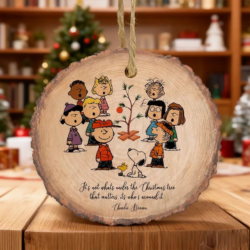 

Snoopys Wooden Christmas Tree Decorations 3 Inch Anime Cartoon Christmas Party Decoration Cute Pendant Xmas Gifts Toys Hot Sell