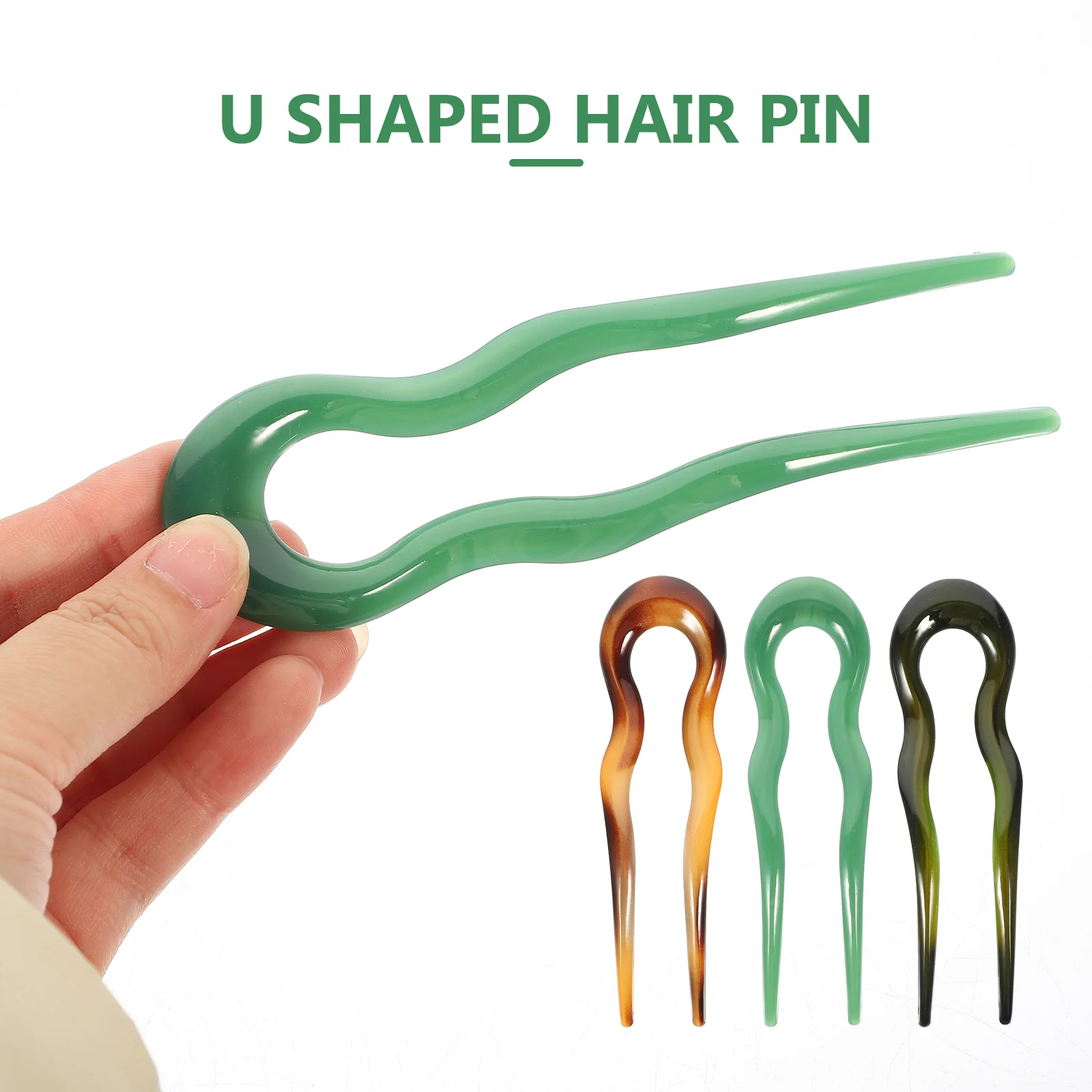 3 Pcs Hairpin Pins for Buns French Accessories Room Stick Material Decorative Sticks Keyring