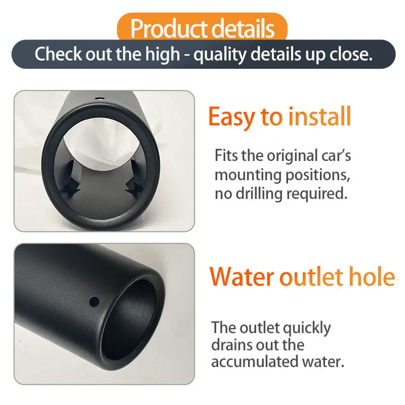 BMW 5シリーズ 520Li、523Li、535Li、528Li、325Li用 マットブラック エキゾーストテールパイプ