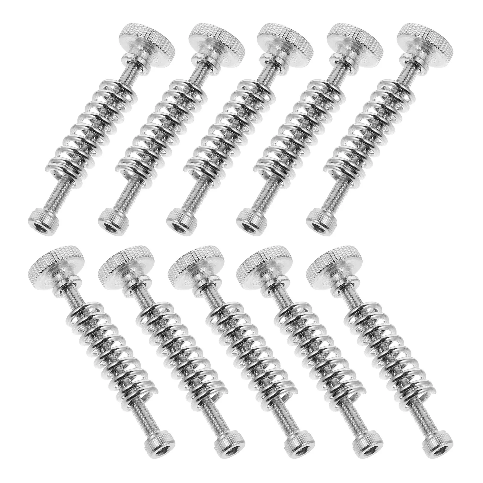 For 3D Printer Platform Leveling Hardware 10Pcs Stainless Steel Screws Compression Springs and Knurled Knobs for Consistency
