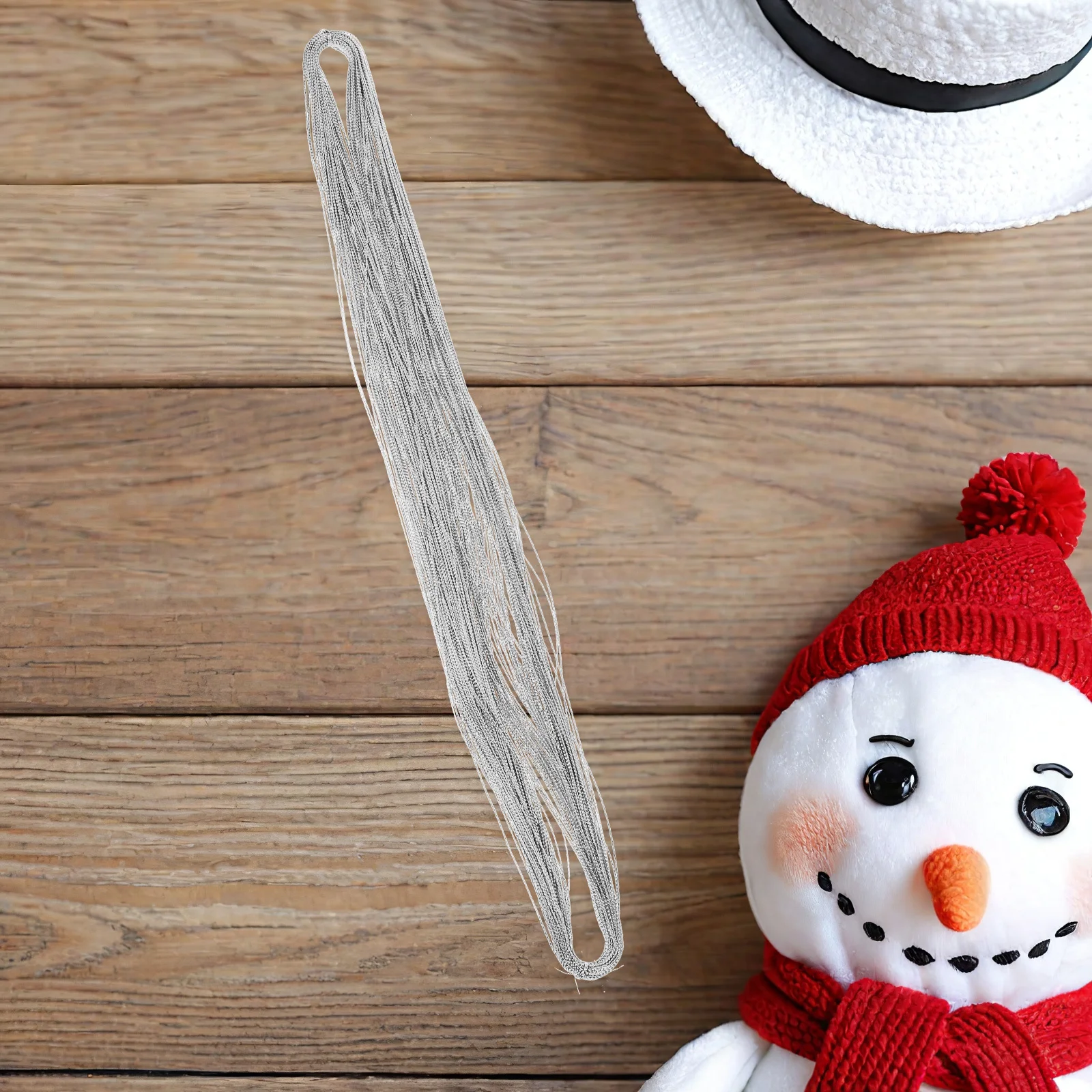 

2pcs Metallic Cord Gold Twine String For Christmas Decorations Holiday Crafting Diy Projects Tinsel Craft Twine Ornament Cord