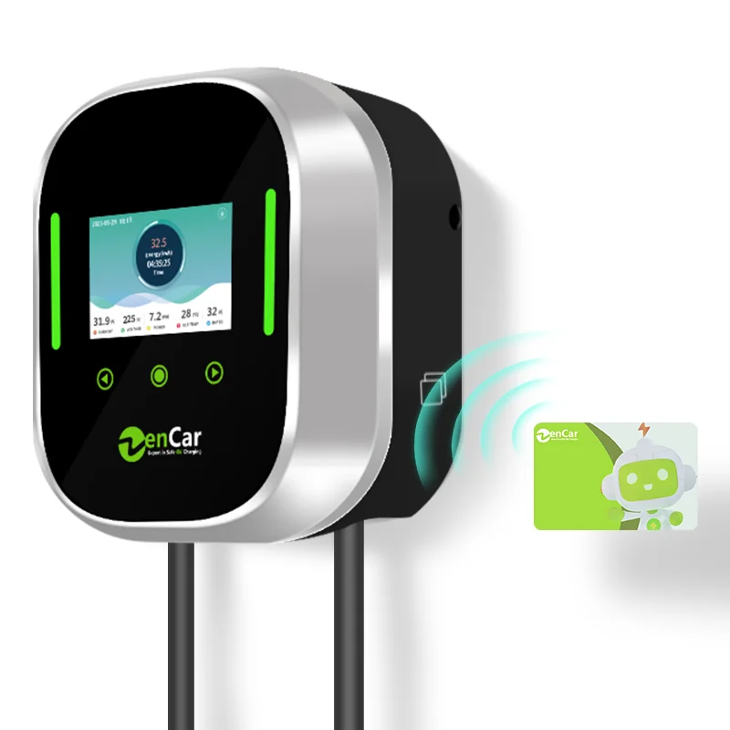 2026 Electric Car Charger Manufacturer 32A 1 Phase 7kW EV Wallbox GB/T Fast EV Charger Station Wi-Fi APP Control